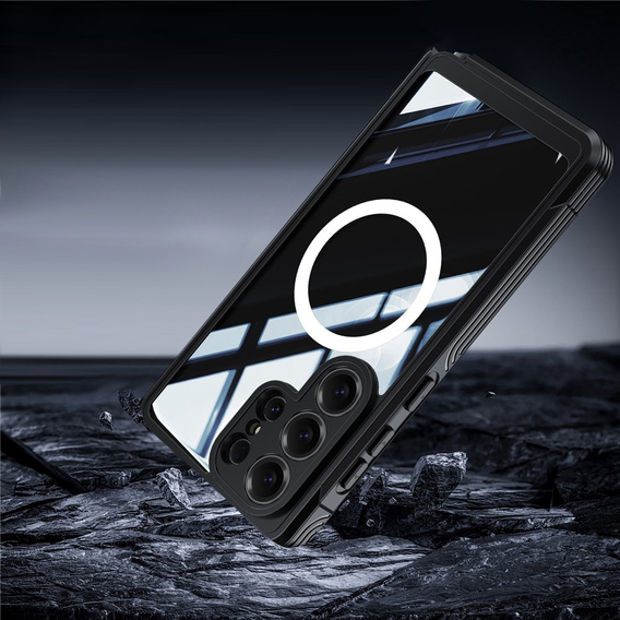 Carcasă rezistentă la șocuri cu sticlă, pentru MagSafe pentru Samsung Galaxy S26 Ultra