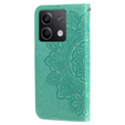 Cu clapetă pentru Xiaomi Redmi Note 13 5G, Mandala, verde