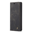 Husa CASEME pentru Samsung Galaxy S7 Edge, Leather Wallet Case, negru