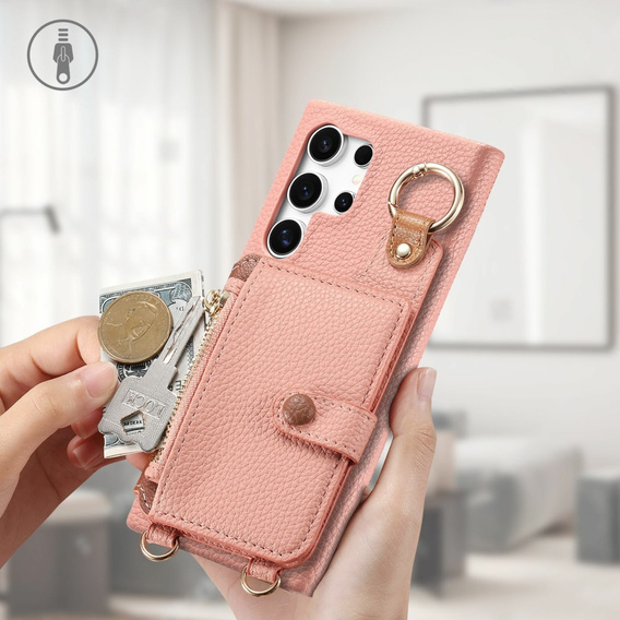 Huse pentru Samsung Galaxy S25 Ultra, GKK Leather, negru