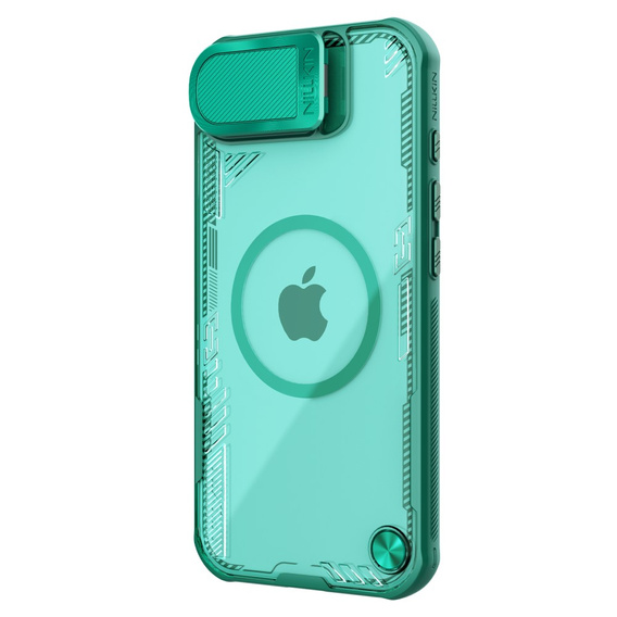 Carcasă pentru iPhone 16e, carcasă blindată Nillkin, Icelade Prop, pentru Magsafe, verde