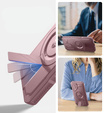 Husă blindată pentru Samsung Galaxy S25, Dexnor CamProtect MagSafe, roz (Două rame)