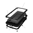 Love Mei Huse pentru Samsung Galaxy S22, armored with glass, negru