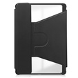 Husă pentru tastatură pentru Samsung Galaxy Tab A9+, Rotary 360° Leather, negru