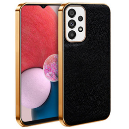 Huse pentru Samsung Galaxy A13 4G, Cowhide Leather, negru