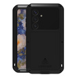 Love Mei Huse pentru Samsung Galaxy S25, armored with glass, negru