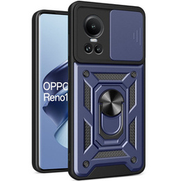 Husă blindată pentru Oppo Reno 10 / 10 Pro, CamShield Slide, albastru