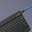 Mini tastatură fără fir Bluetooth pentru tabletă, negru