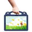 Husă pentru copii pentru Samsung Galaxy Tab S10 Lite / S10 FE / S9 FE, Cute Patterns, cu suport, albastru închis