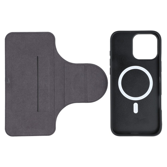 Husă X-LEVEL pentru iPhone 16 Pro Max, Magnetic Card Holder, gri