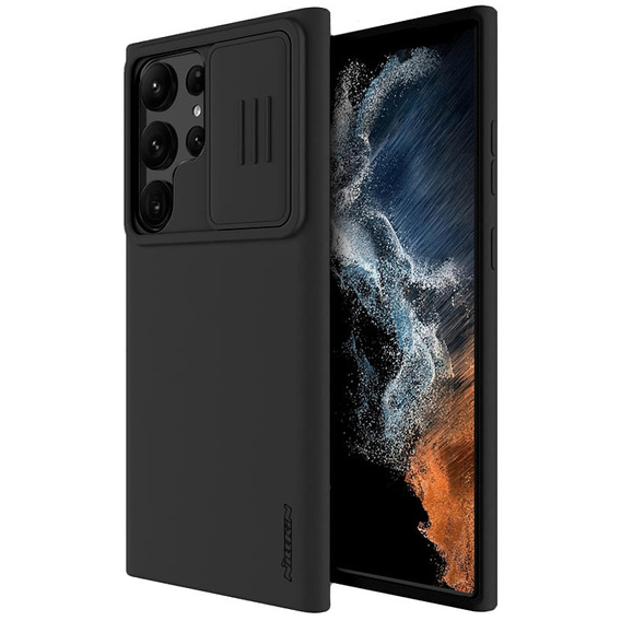 Carcasă blindată Nillkin pentru Samsung Galaxy S23 Ultra, CamShield Pro, negru