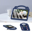Husă pentru copii pentru Samsung Galaxy Tab S6 Lite 10.4 2020/2022 / Tab A7 2020 T500 / T505 / Tab S6 T860/T865, Cute Patterns, cu suport, albastru închis