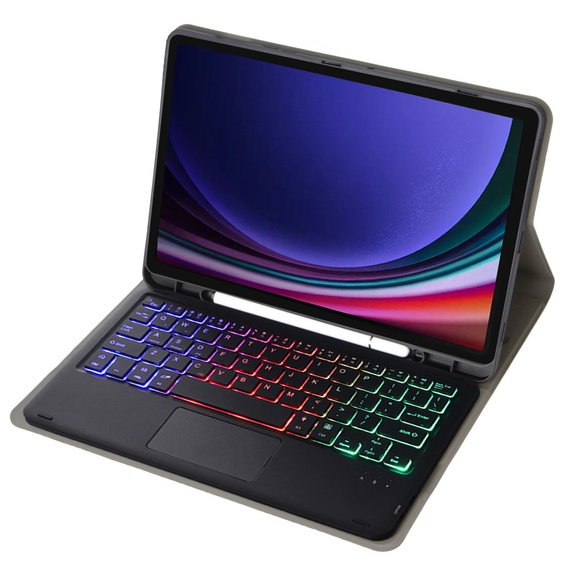 Carcasă + tastatură Samsung Galaxy Tab S9 FE X510 / X516, with touchpad, negru