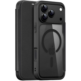 Husă Dux Ducis pentru iPhone 17 Pro Max, Skin X Pro, cu clapetă, pentru MagSafe, negru