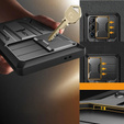 Carcasă robustă pentru Samsung Galaxy S25 Ultra – Tongate MECH Series Clip, negru