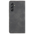 Husă pentru Samsung Galaxy A54, ERBORD Vintage, portofel cu clapetă, negru