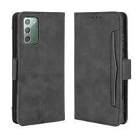 Cu clapetă pentru Samsung Galaxy S20 FE, Card Slot, negru