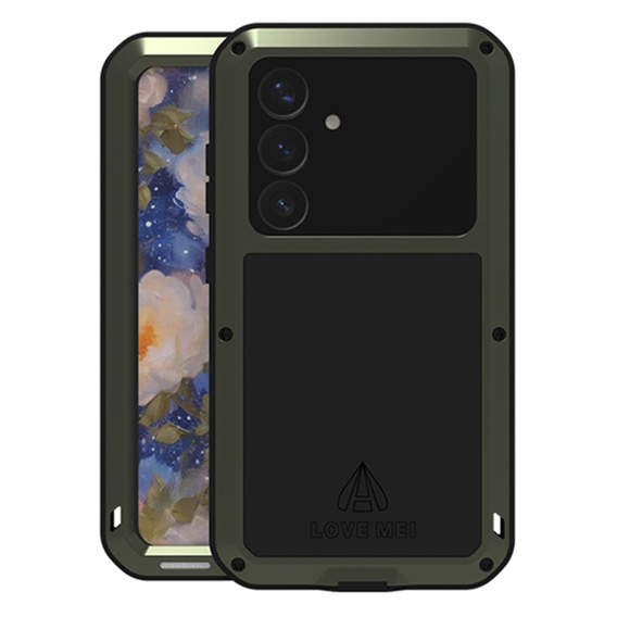 Love Mei Huse pentru Samsung Galaxy S25, armored with glass, verde