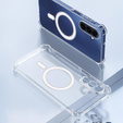Husă pentru Samsung Galaxy A17 5G, pentru MagSafe, întărită, transparentă