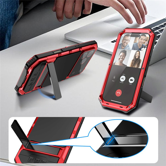 Carcasă blindată R-JUST cu suport pentru iPhone 17 Pro