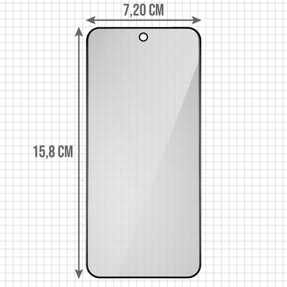 Sticlă temperată ERBORD Anti-Spy pentru confidențialitate (2 buc.) pentru OnePlus 15