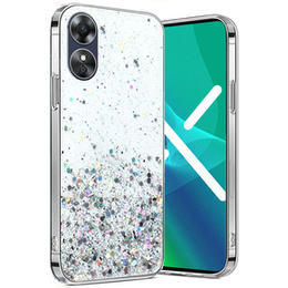 Huse pentru Oppo A17, Glittery, transparentă