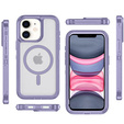 Carcasă cu ramă pentru iPhone 11, pentru MagSafe, transparent / violet
