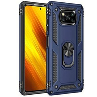 Husă blindată pentru Xiaomi Poco X3 NFC, Nox Case Ring, albastru