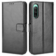 Cu clapetă pentru Sony Xperia 10 IV, Wallet, negru