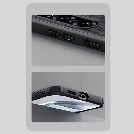 Husa NILLKIN pentru Samsung Galaxy S25, Frosted Shield, pentru MagSafe, negru