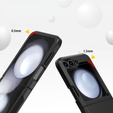 Husa blindată pentru Samsung Galaxy Z Flip7 FE / Z Flip6, Armorl Shockproof, negru