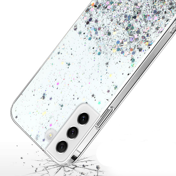 Huse pentru Samsung Galaxy S22 5G, Glittery, de argint