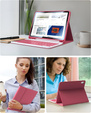 Carcasă + tastatură iPad 10.9 2022 10 Gen, Pen Slot, roz rose gold