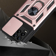 Husă blindată pentru Realme 8 / 8 Pro, CamShield Slide, roz rose gold