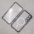 Carcasa Magnetic Dual Glass MagSafe pentru Samsung Galaxy S23, negru