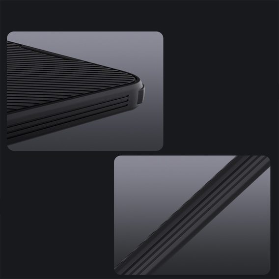 Husă NILLKIN Camshield Pro cu capac pentru cameră pentru Samsung Galaxy A37 5G, negru