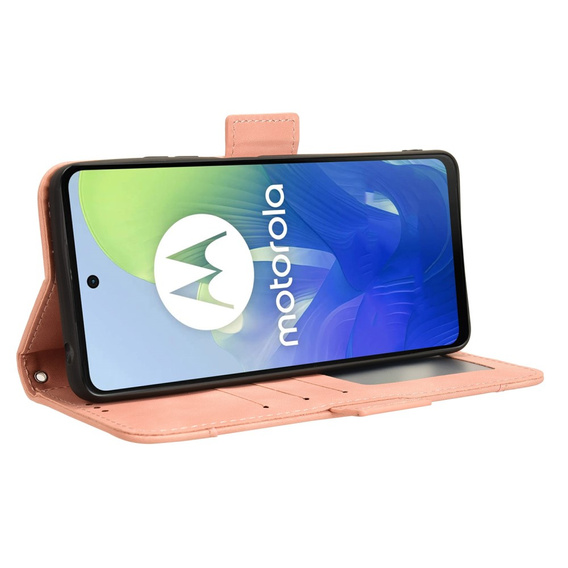 Cu clapetă pentru Motorola Moto G24 / G24 Power / G04, Card Slot, roz