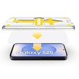 2x Sticlă călită pentru Samsung Galaxy S24 / S25, ERBORD Easy App 9H Screen Protector