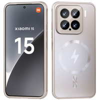 Carcasă pentru Xiaomi 15, Metal MagSafe, titan aur