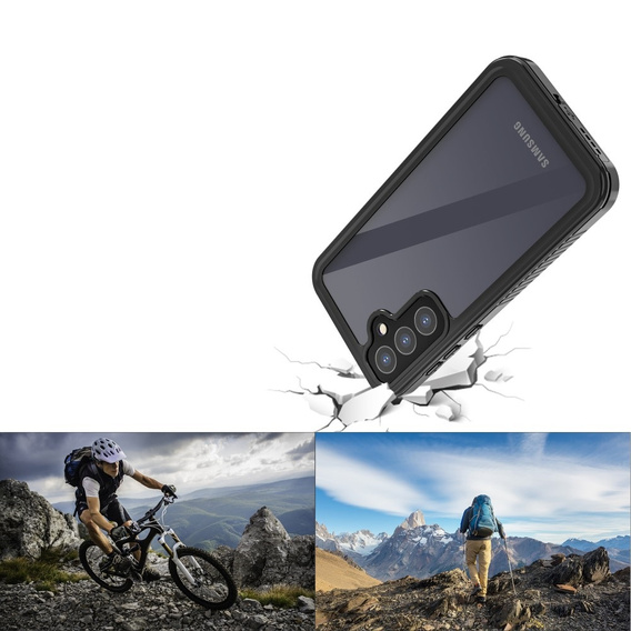 Husă impermeabilă IP68 pentru Samsung Galaxy A55 5G, Redpepper, negru
