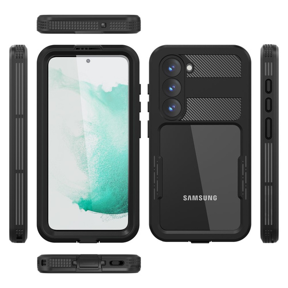 Husă impermeabilă IP68 pentru Samsung Galaxy S23, negru