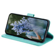 Cu clapetă pentru Samsung Galaxy S23 FE, Mandala, verde