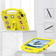 Husă pentru copii pentru iPad 10.9 2022 10 Gen, Cute Patterns, cu suport, galben
