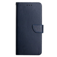 Cu clapetă pentru Samsung Galaxy A35 5G, Split Leather Wallet, albastru