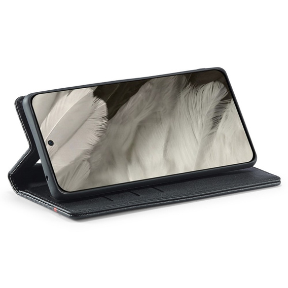 Carcasă cu clapetă pentru Google Pixel 8A, Carbon LC.IMEEKE, negru