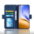 Cu clapetă pentru Realme 14 5G / Realme 14T 5G, Card Slot, albastru închis