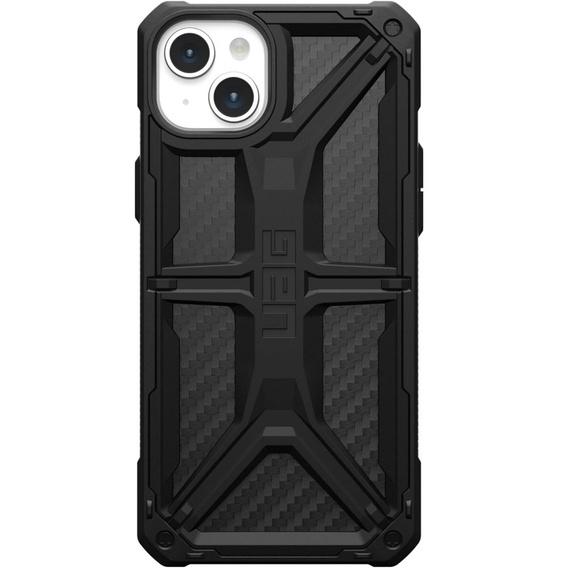 Carcasă Urban Armor Gear pentru iPhone 15 Plus, Monarch, carbon negru