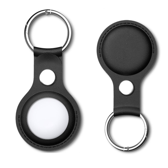 4x Husă pentru Apple AirTag 2 / 1, PU Leather Grain, 4 culori