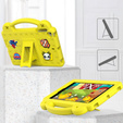 Husă pentru copii pentru iPad mini 7.9" 2019/2015/2014/2013/2012 (5/4/3/2/1 gen.), Cute Patterns, cu suport, galben