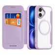 Husă Dux Ducis pentru iPhone 17, Skin X Pro, cu clapetă, pentru MagSafe, violet